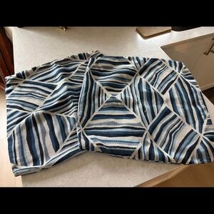 Blue and White Geometric Pillow Covers